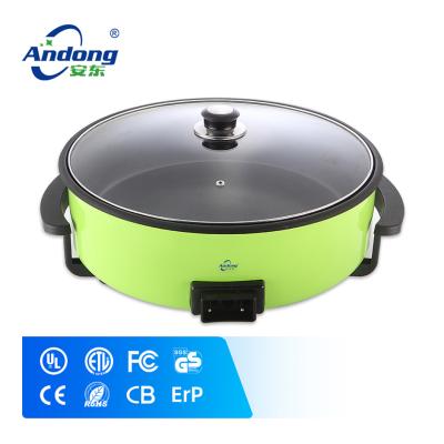 China Hotel Andong Multifunctional Electric Pizza Pan And Electric Skillet With VDE Plug 9cm Depth for sale