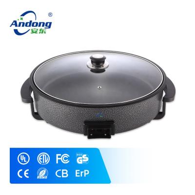 China Adjustable Temperature Andong Household 100% Food Grade Chicken Round Electric Frying Pan for sale