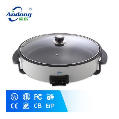 China Andong Sustainable Portable Electric Pizza Pan With Non Stick Liner For Home Use for sale