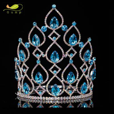 China Adults Customize Shiny Pageant Rhinestone Crown Crystal Tiara CN-17191 for sale