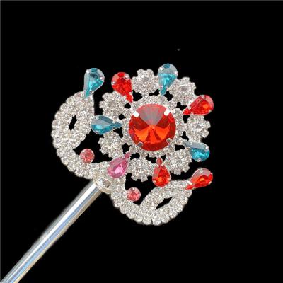 China Customized Christmas Pageant Rhinestone Scepter Crystal Wand PC-210910 for sale