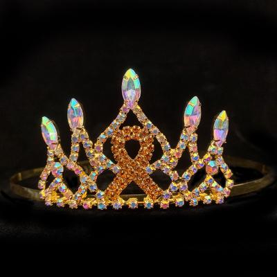 China PC-210823 Small Running Rhinestone Crown Tiara for sale