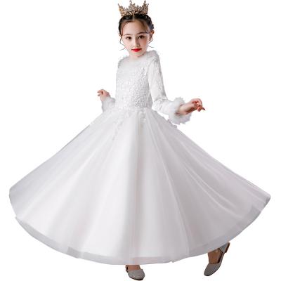 China Washable kids party wear dresses for girls Flower girl Playing the piano The stage clothing for sale