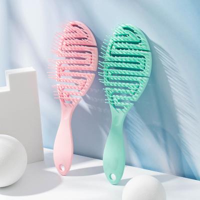 China Beautiful Waterproof Flexible Quick Magic Detangle Self Cleaning Duct Hair Brush, Detangling Hair Brush for sale