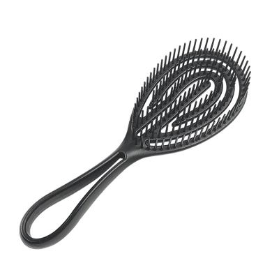 China Flexible Quick Self Cleaning Duct Hair Brush New Waterproof Detangle Design, Detangling Brush for sale