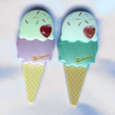 China Waterproof ice cream haircomb and mirror set cartoon haircomb and mirror set for sale