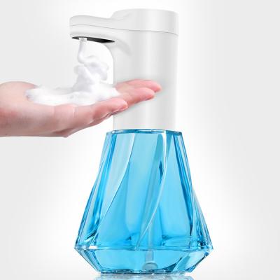 China Automatic Foam Soap Dispenser Liquid Soap Dispenser Diamond Bottle Touchless Dispenser for sale