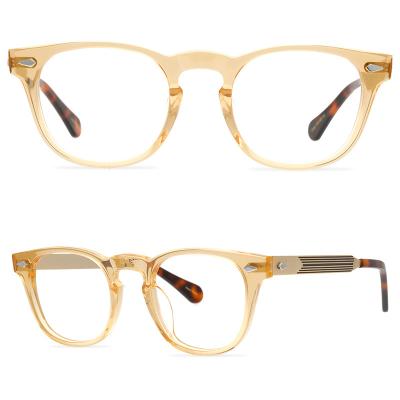 China Full Glass Frame Men And Women Comfortable Retro Frame Glasses Frame Literary Flat Mirror for sale