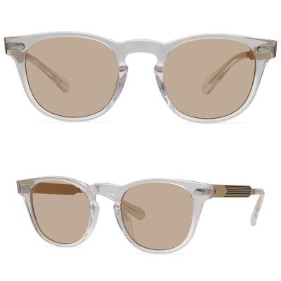 China Ease New TAC Glass Polarized Sunglasses For Men And Women With Retro Acetate Glass Frames for sale