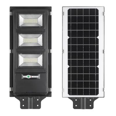 China Wholesale Cold Rolled Iron Silicon Single Crystal Integrated All In One 50W 100W Silver VDE IP65 LED Outdoor Remote Control Solar Black Star Street Light for sale