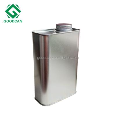 China Galvanized Iron Screw Lid Oil Paint Can 1 Liter for sale