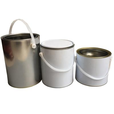 China Coating & paint other chemical wholesale customized high quality round tinplate 3 liter metal custom chemical bucket canister for sale