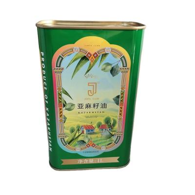 China 2021 Hot Sale 1L Olive Oil Square Tin Box Metal for sale