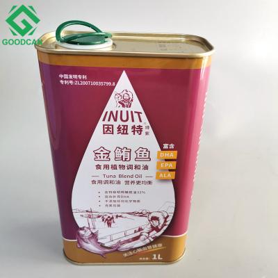 China Oil Food Grade Tin Can _Metal Shipping Container For Olive Oil for sale