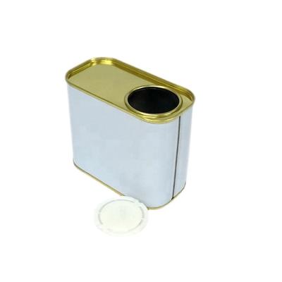 China Wholesale Customized Liquid Olive Oil Packaging 0.5 Liter Metal Container Canister Paint Can for sale