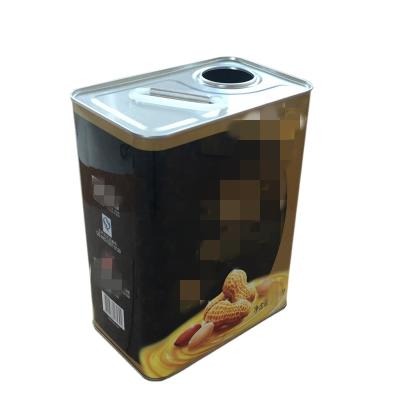 China Rectangular empty 2 liter olive oil tin cans metal good quality olive oil packaging for sale