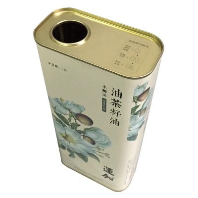 China Coating & wholesale low price custom paint 1.5 liters food grade edible oil metal can olive for sale