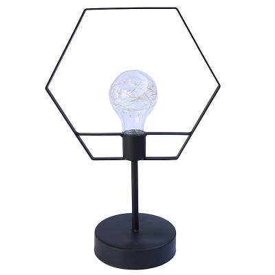 China Wholesale Modern Party Decoration LED String Light Theme Wrought Iron Table Lamp Copper Home Decoration Opens Night Light for sale