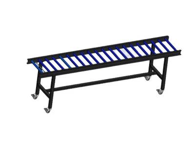 China Heavy Duty Oil Gravity Roller Conveyor Cart Trolley For Buffets Boards for sale