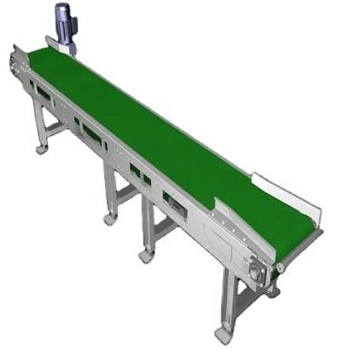 China Oil Resistant Low Noise Automatic Sweep Weighing And Sorting Aluminum PU Belt PVC Profile Flat Conveyor Belt for sale