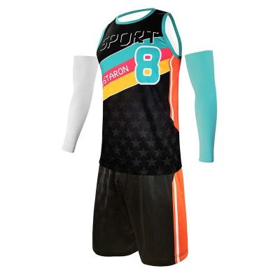 China Wholesale Custom Antibacterial Singlets Vests Kit Set Basketball Uniform Jersey Basketball Shorts From HOSTARON for sale