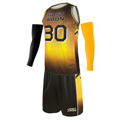 China HOSTARON Team Number Basketball Suit Practice Antibacterial Tank Tops Basketball Uniforms Custom Factory for sale