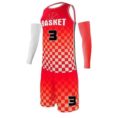 China HOSTARON Antibacterial Quick Dry Summer Wear Basketball Jersey Team Training Shirt Basketball Sports Set for sale