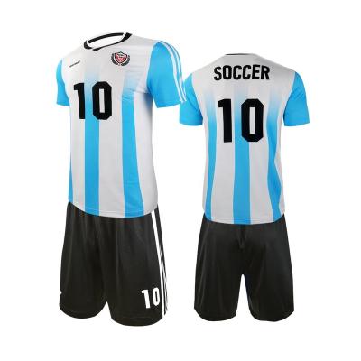 China Sets HOSTARON Custom Sublimated Club Football Uniform Free Printing Soccer Jersey Football Wear for sale