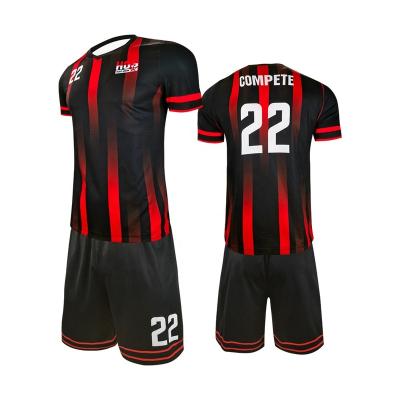 China 2023 New Model Comfortable Sets HOSTARON Jersey Manufacturer Polyester And Spandex Football Wear for sale