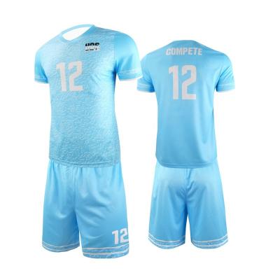 China Hot Sale Real Soccer Uniforms Men Sets HOSTARON 2023 Short Set Sports Wear Soccer Jersey for sale