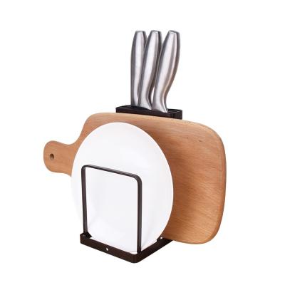 China Viable Wholesale Multifunctional Knife Metal Cutting Board Holder for sale