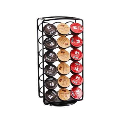 China Customization Viable Wholesale Black Free Standing Spinning Coffee Capsule Holder for sale