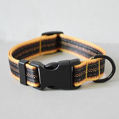 China Collar DETACHED Polyester Training Printing Sublimation Nylon Webbing For Dog Collar Holiday Paisley Dog Collars for sale