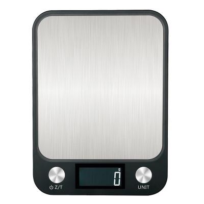 China Touch On Logo Custom Waterproof Multifunctional Stainless Steel Digital Kitchen Scales 5kg 11lb Smart Food Scale for sale