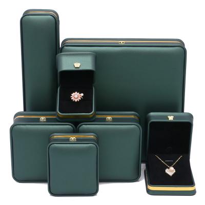 China Hot Selling PU Leather Making Jewelry Box Ring Box Jewelry Packaging Box for sale