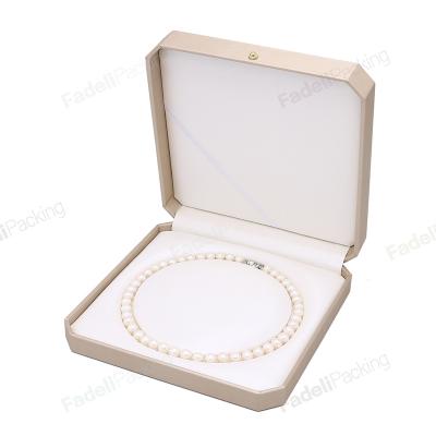 China Factory Direct Supply Hot Selling PU Leather Box Custom Leather Jewelry Necklace Box for sale