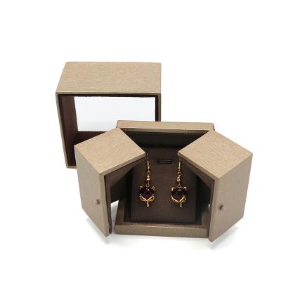 China Hot Sale New Design Book Style Drawer Jewelry Box Popular Earring Pending Art Paper Box for sale