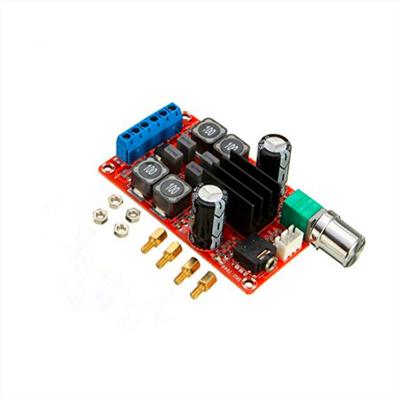 China 2*50W DC24V TPA3116D2 Dual Channel Stereo Power Amplifier Board Xh-m189 84*51*29mm for sale