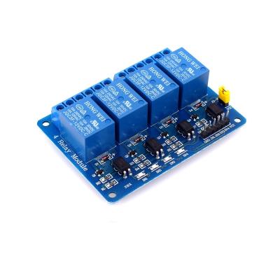 China - 12V Trigger 4 Ways Optical Coupler Isolation Relay Module Support 51/AVR/AVR/ARM Low Level Microcontroller for sale