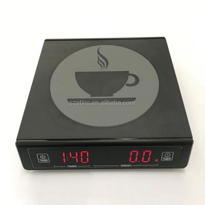 China With Digital Electronic Scale Tray Portable LCD Kitchen Scale Food Cooking Scale Coffee Liquid Crystal Electronic Timing Scale for sale