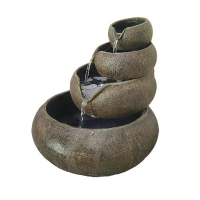 China Modern Decorative Garden Outdoor Tiered Circular Jug Water Fountain for sale