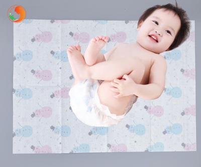 China Large Size Disposable Baby Changing Pads Folding Non Woven Fabric for sale