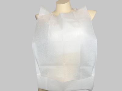 China Disposable Paper Bibs For Adults Single Use Sanitary Portable Adjustable Neck for sale