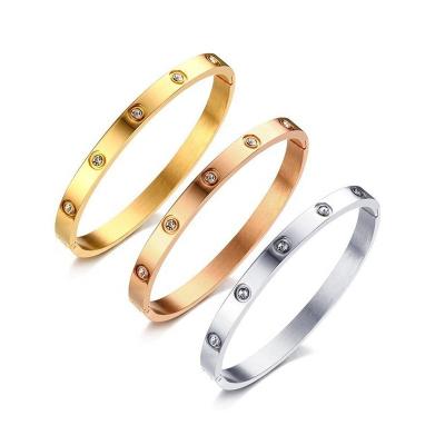 China TRENDY High Quality Stainless Steel Charm Bracelet Couple Fashion Jewelry Accessories for sale