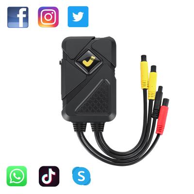 China IOS/Android 2 Channel Motorcycle Gps Video Camera 1080P Support WIFI GPS G-SENSOR Support Share To Facebook Youtube Twitter for sale