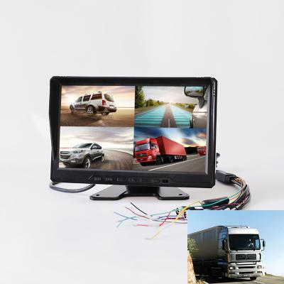 China Truck Remote Control Monitor With DVR 10.1inch ISP Screen Auto Recording 720P For Long Vehicle CCTV for sale