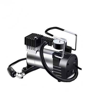 China Portable Emergency Light Car Pump 12V Tire Inflator Battery Car Bicycle Tire Inflator Car Tire Air Compressor for sale