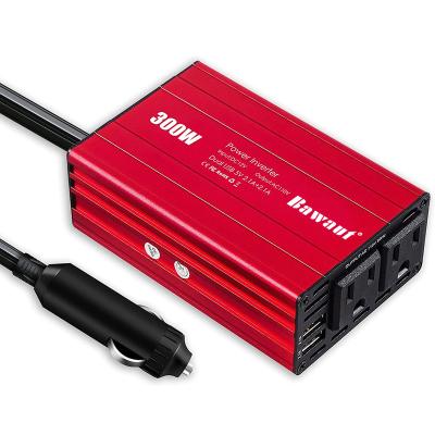 China Practical 300W Car Inverter Adapter With Dual USB 3.1A AC Car Charger For Socket Outlet for sale