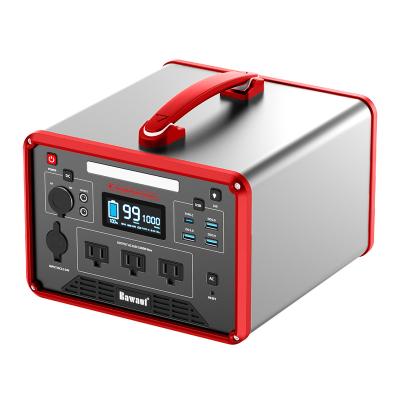 China Factory Customized Portable Generator Set 1000W 1280Wh 110V 220V LiFePO4 Battery AC USB Indoor DC For Travel Outdoor Home Car for sale