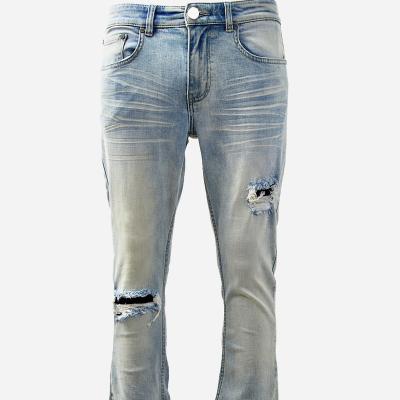 China SUNHOUSE breathable ripped jeans boot skinny fit for sale